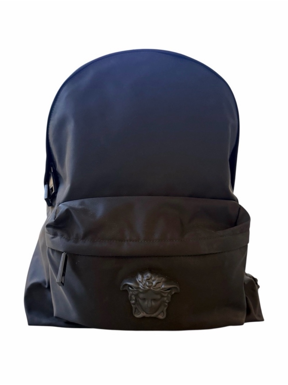 Versace Palazzo Black La Medusa Front Pocket Backpack